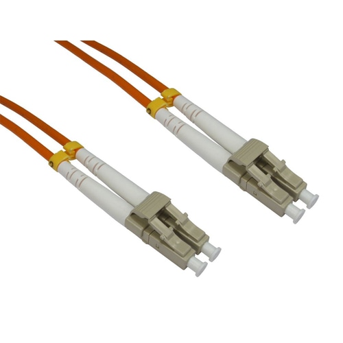 Cables Direct 0.5m LC-LC 50/125 MMD OM2 fibre optic cable Orange