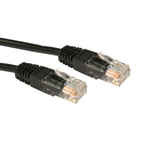 Cables Direct Cat5e Patch Cable networking cable Black 4 m U/UTP (UTP)