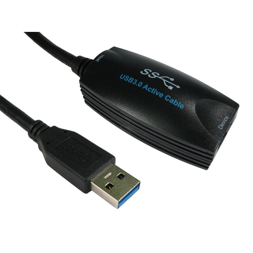 Cables Direct USB 3.0 USB cable USB 3.2 Gen 1 (3.1 Gen 1) 5 m USB A Black