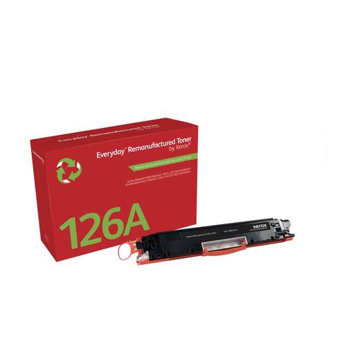Everyday Remanufactured Toner replaces HP 126A (CE310A), Standard Capacity