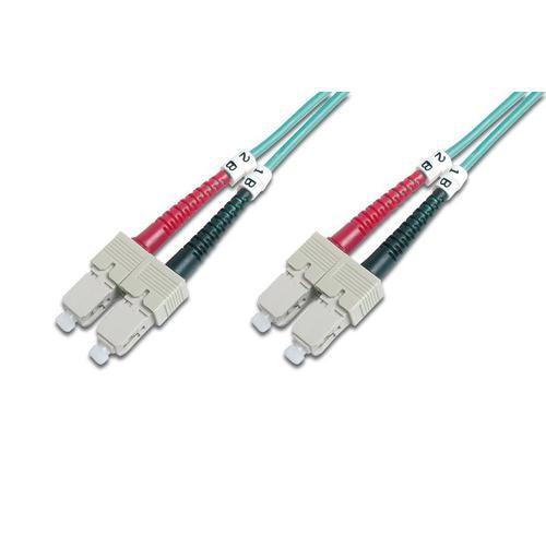 AddOn Networks SC - SC, LOMM, OM4, 2m fibre optic cable OFC Turquoise