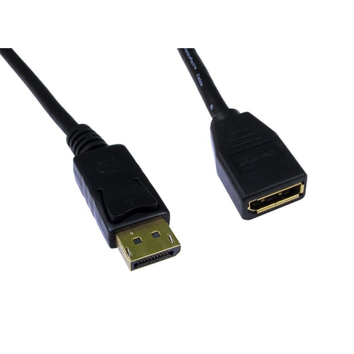 Cables Direct 3m DisplayPort M/F Black