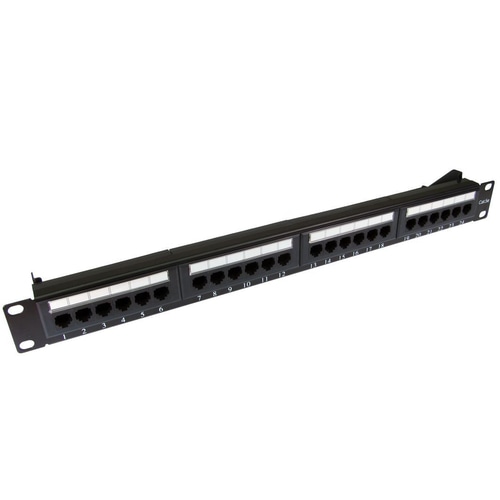 Cables Direct 24 port Cat5e patch panel 1U