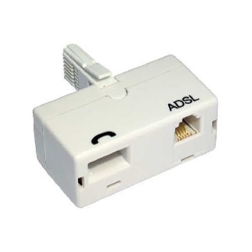 Cables Direct ADSL Microfilter (Adaptor Type) BT ADSL, BT White