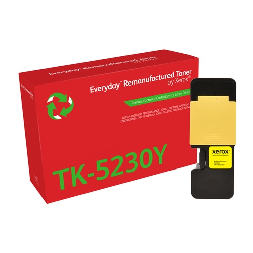 Everyday Remanufactured Everyday Yellow Remanufactured Toner by Xerox compatible with Kyocera TK-5230Y, Standard capacity