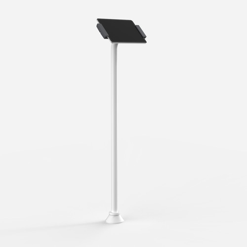 Bouncepad Clip Floorstanding Slim | Compatible with All USB-C Tablets | White