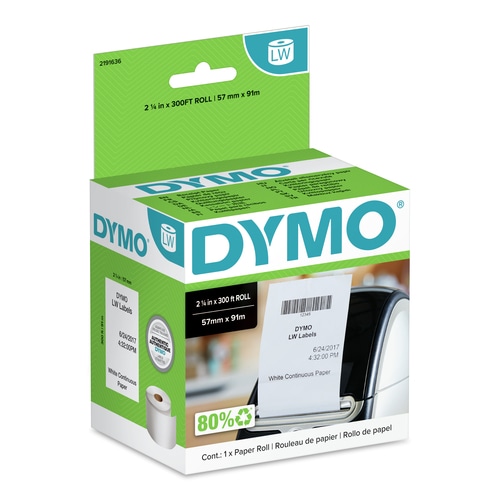 DYMO  LabelWriter Continuous Paper Rolls FSC - 57 x 91m