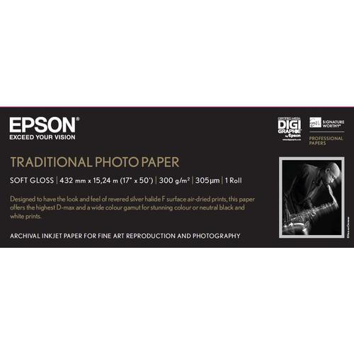 Epson Traditional Photo Paper, 17x 15m