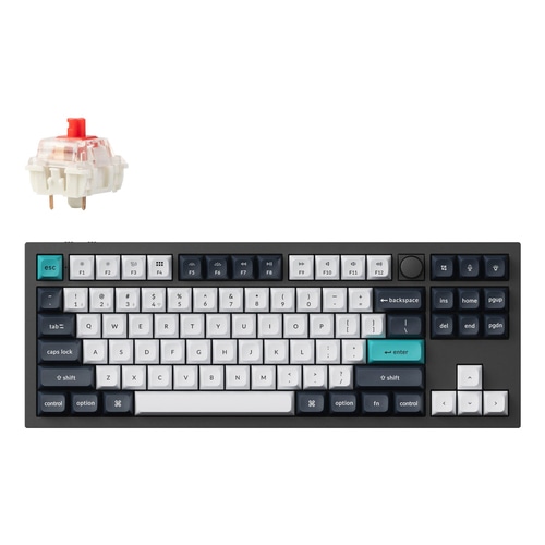 Keychron Q3 Max keyboard Universal USB + RF Wireless + Bluetooth QWERTY UK English Black, White