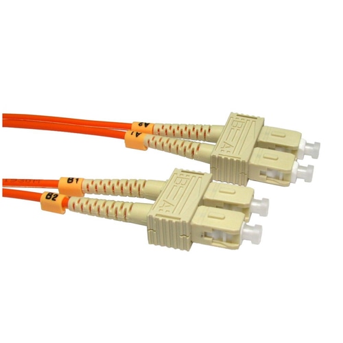 Cables Direct SC-SC, OM2, MMF, 0.5m fibre optic cable Orange