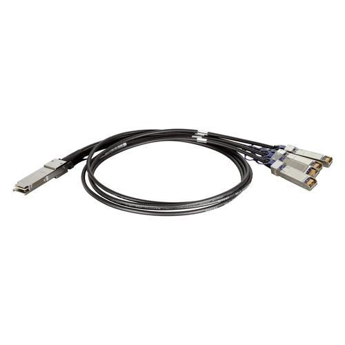 D-Link QSFP+ / 4xSFP+, 1m InfiniBand cable QSFP+ 4 x SFP+ Black