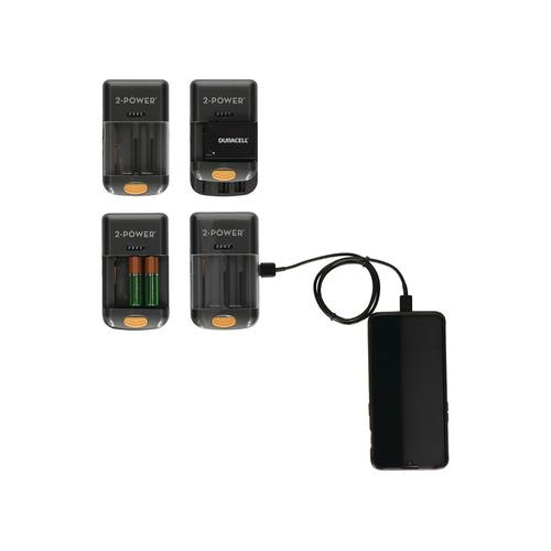 2-Power Universal Camera Battery Charger-Retail