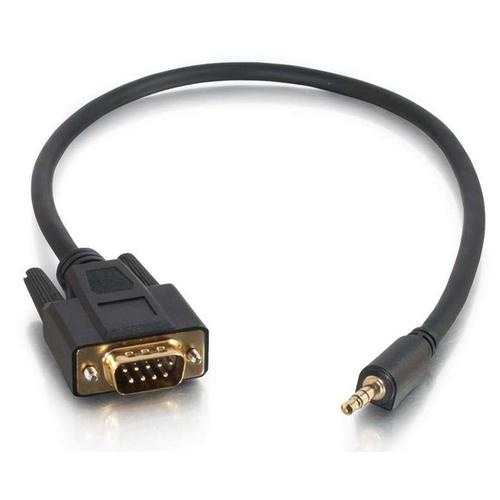 C2G 0.5m DB9 - 3.5mm m/m Black
