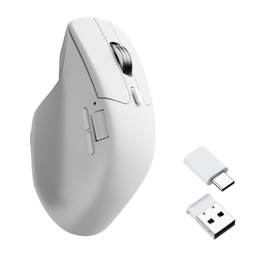 Keychron M6S-B72 mouse Universal Right-hand RF Wireless + Bluetooth + USB Type-C Optical 12000 DPI