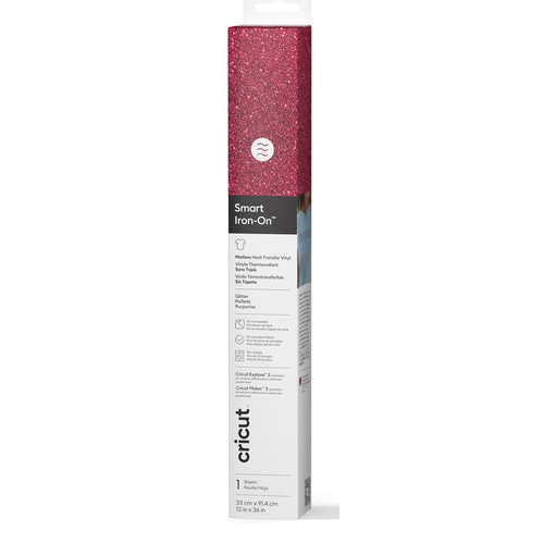 Cricut Smart Iron-On Glitter Heat transfer vinyl roll