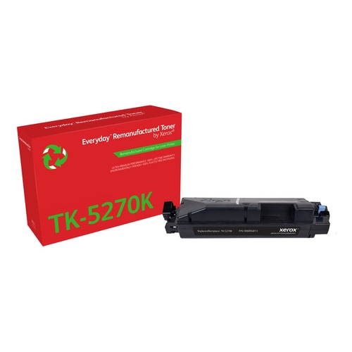 Everyday Remanufactured Everyday Black Remanufactured Toner by Xerox compatible with Kyocera TK-5270K, Standard capacity