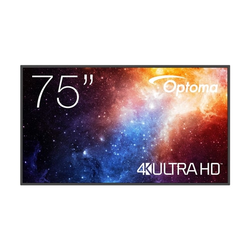 Optoma N3751K Digital signage flat panel 190.5 cm (75) LED Wi-Fi 450 cd/m 4K Ultra HD Black Android 11 24/7