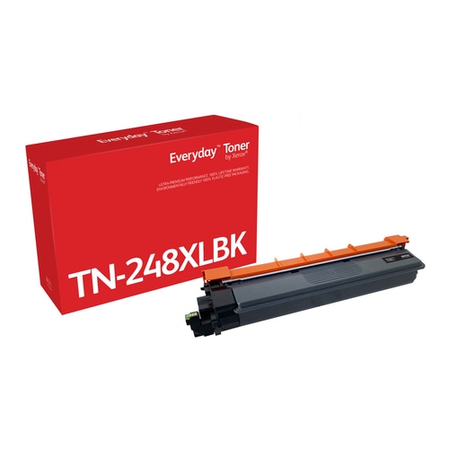 Xerox Everyday Black Toner by compatible with Brother TN248XLBK, High capacity