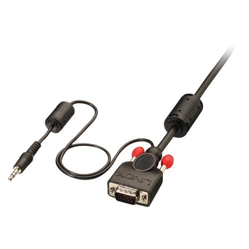 Lindy VGA & Audio Cable M/M, black,5m
