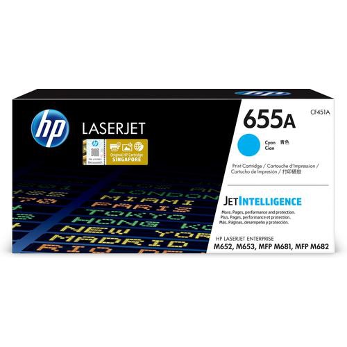 HP 655A Cyan Original LaserJet Toner Cartridge