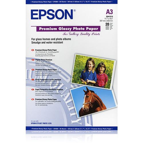Epson Premium Glossy Photo Paper, DIN A3, 255g/m, 20 Sheets