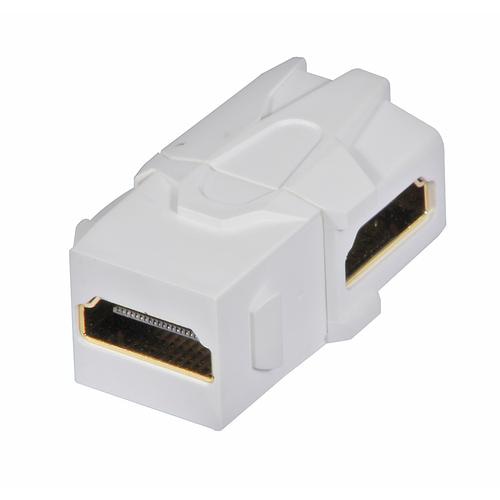 Lindy HDMI 90 female coupler keystone for wall box