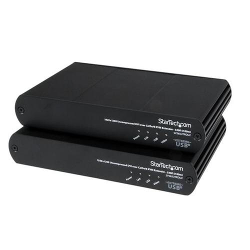 StarTech.com USB DVI over Cat 5e / Cat 6 KVM Console Extender w/ 1920x1200 Uncompressed Video - 330ft (100m)