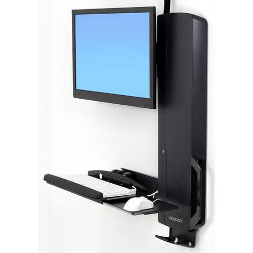 Ergotron 61-081-085 monitor mount / stand 61 cm (24) Black Wall