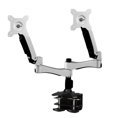 Amer Mounts AMR2AC monitor mount / stand 61 cm (24) Black, Silver Desk