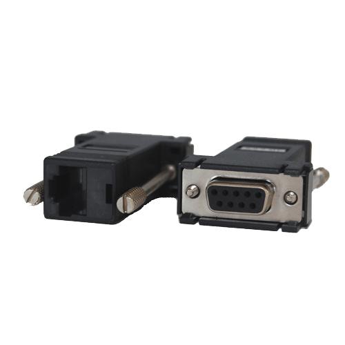 Opengear 319014 cable gender changer DB9F RJ45 Black