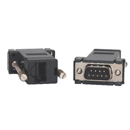 Opengear 319016 cable gender changer DB9M RJ45 Black