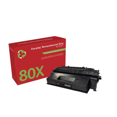 Everyday Remanufactured Toner replaces HP 80X (CF280X), High Capacity