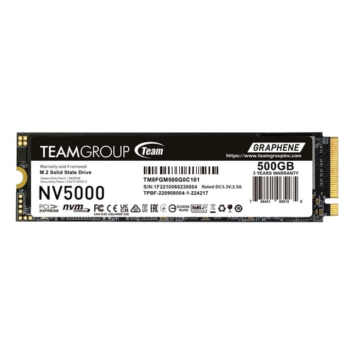 Team Group NV5000 500 GB M.2 PCI Express 4.0 NVMe 3D NAND