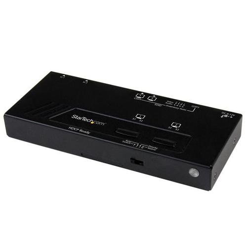 StarTech.com 2X2 HDMI Matrix Switch w/ Automatic and Priority Switching  1080p