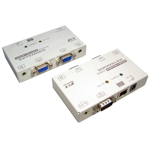 Cables Direct KVM-VGAXTAD network extender Network transmitter & receiver White