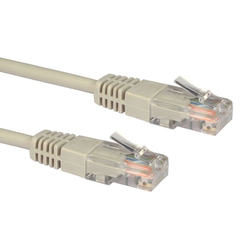 Cables Direct 3m Cat5e networking cable Grey U/UTP (UTP)
