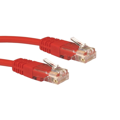 Cables Direct 1m Cat5e networking cable Red U/UTP (UTP)