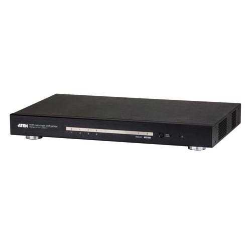 ATEN 4-Port HDMI CAT5e/6 Splitter over Single Cat Cable / 4K / RS232 / HDBaseT