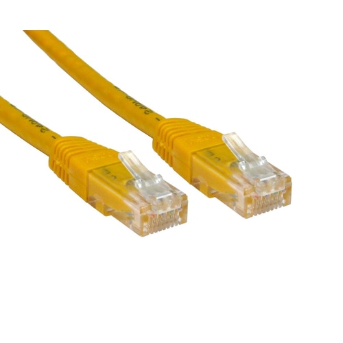 Cables Direct Cat6 1m networking cable Yellow U/UTP (UTP)