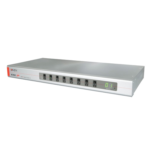 Lindy 39523 KVM switch Rack mounting Silver