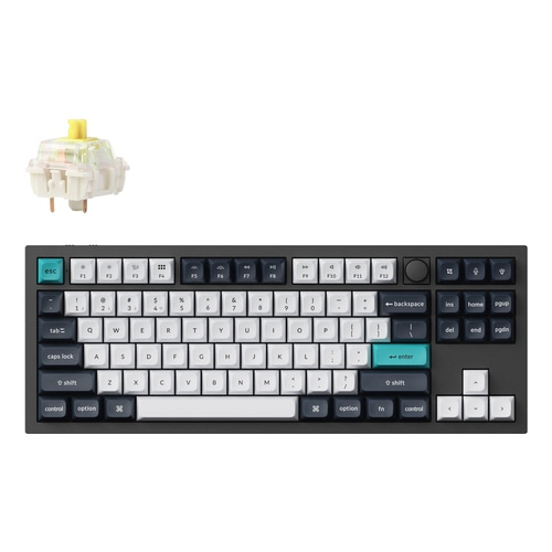 Keychron Q3 Max keyboard Universal USB + RF Wireless + Bluetooth QWERTY UK English Black, White