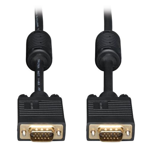 Tripp Lite P502-010 VGA High-Resolution RGB Coaxial Cable (HD15 M/M), 10 ft. (3.05 m)