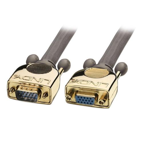 Lindy 50m Gold VGA Extension Cable