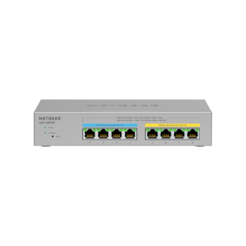 NETGEAR MS108TUP Unmanaged L2 2.5G Ethernet (100/1000/2500) Power over Ethernet (PoE) Grey