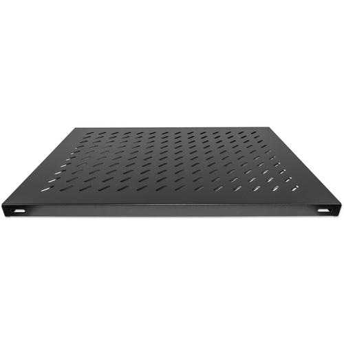 Intellinet 19 Fixed Shelf, 1U, 800mm Depth, Heavy-Duty, Max 100kg, Black