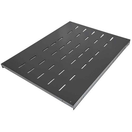 Intellinet 19 Fixed Shelf, 1U, 600mm Depth, Heavy-Duty, Max 100kg, Black