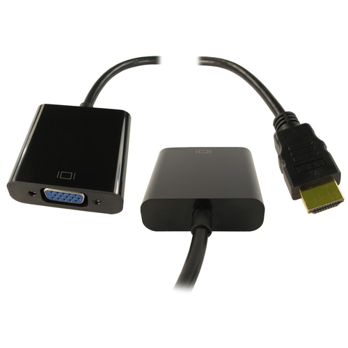 Cables Direct NLHDMI-HSV01 video cable adapter HDMI VGA (D-Sub) Black