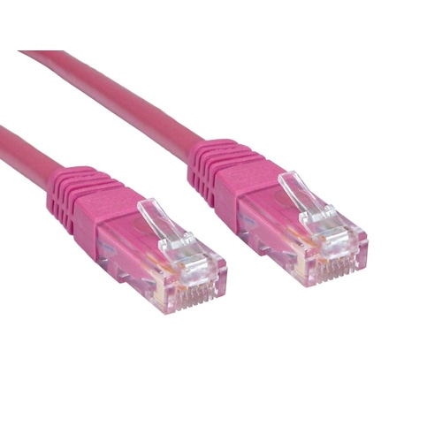 Cables Direct ERT-601P networking cable Pink 1 m Cat6 U/UTP (UTP)