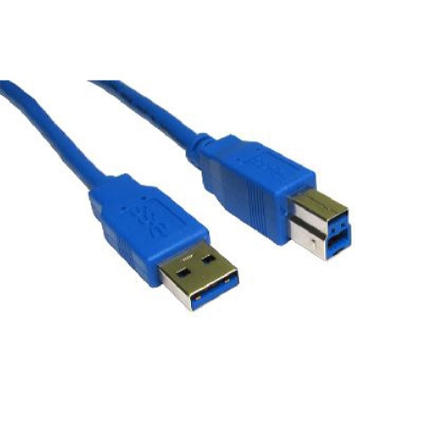 Cables Direct USB3-801BL USB cable 1 m USB 3.2 Gen 1 (3.1 Gen 1) USB A USB B Blue