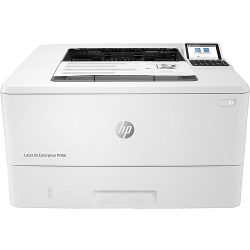 HP LaserJet Enterprise M406dn, Print, Compact Size; Strong Security; Two-sided printing; Energy Efficient; Front-facing USB printing
